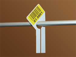 GOH rail dividers with bar code label