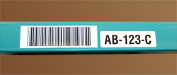 Retro-reflective labels with bar code